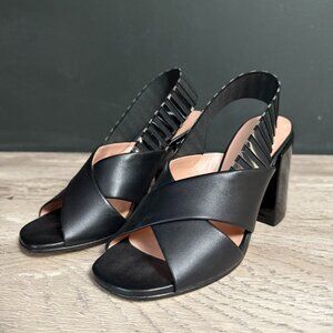 Pollini Studio Vero Cuoio Elegant Black Women Heels Made in Italy